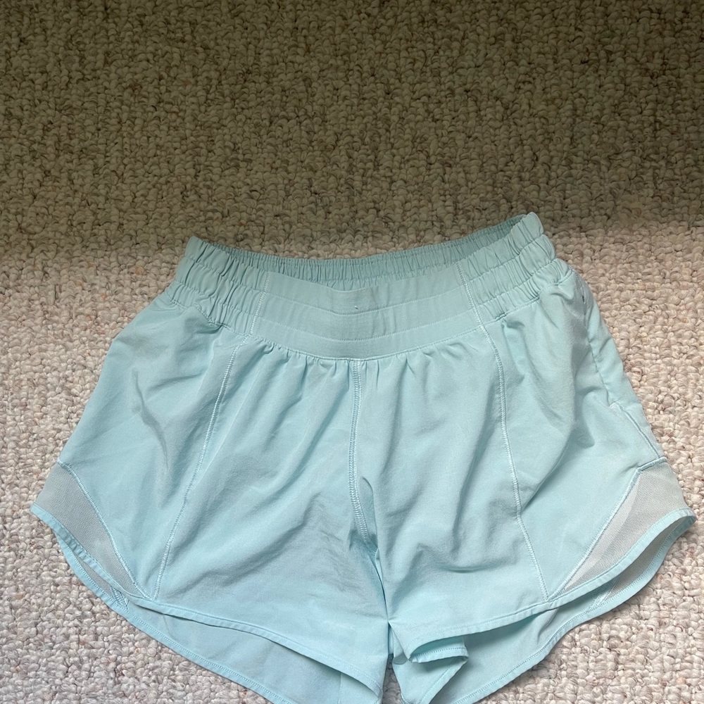 Lululemon Athletica Blue Athletic Shorts Moisture-Wicking Design